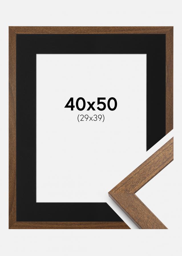 Cadre Stilren Warm Brown 40x50 cm - Passe-partout Noir 30x40 cm