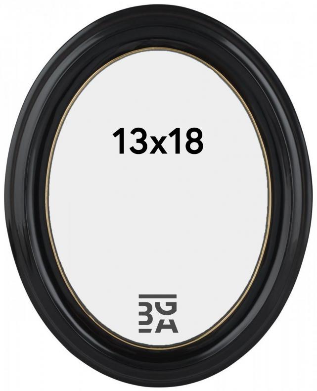 Eiri Mozart Ovale Noir 13x18 cm