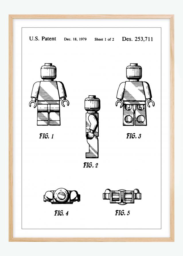 Dessin de brevet - Lego I - Poster