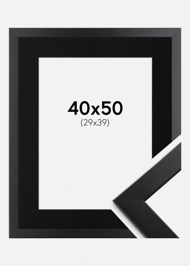 Cadre Trendline Noir 40x50 cm - Passe-partout Noir 30x40 cm