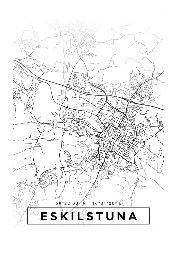 Map - Eskilstuna - White