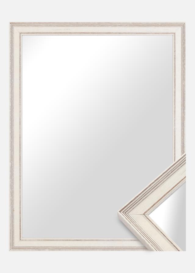 Miroir Shabby Chic Blanc - Propres mesures