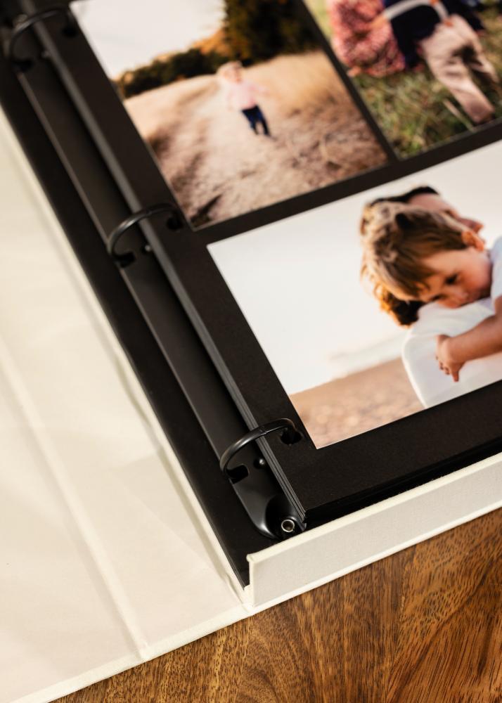 KAILA MOMENTS Creme - Coffee Table Photo Album (60 Pages Noires)