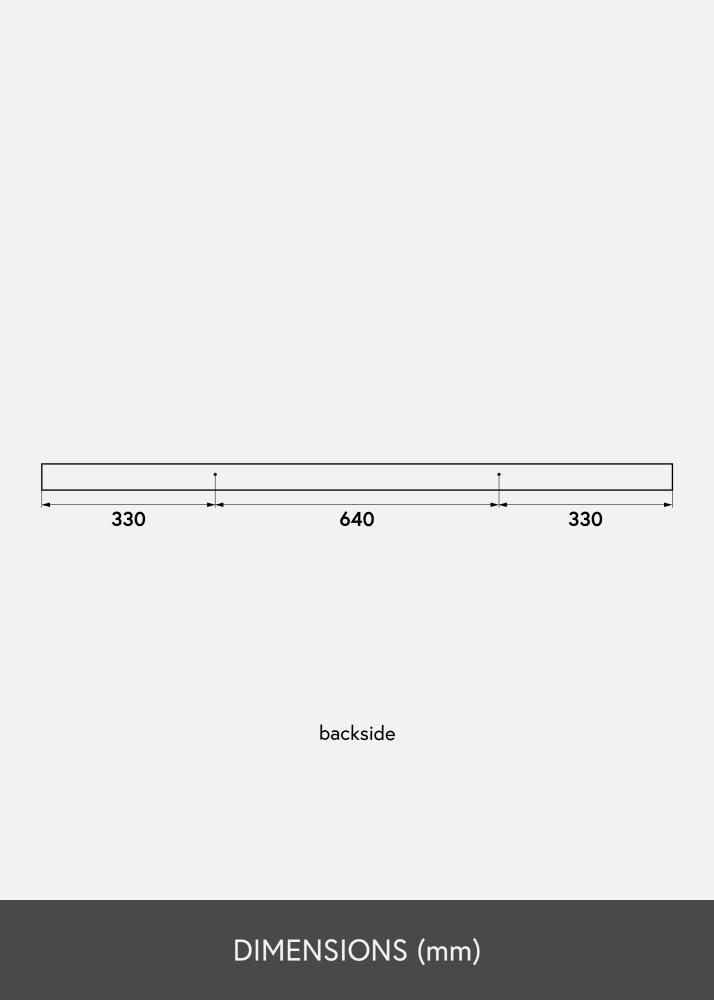 Étagère porte-cadres Blanc 130 cm