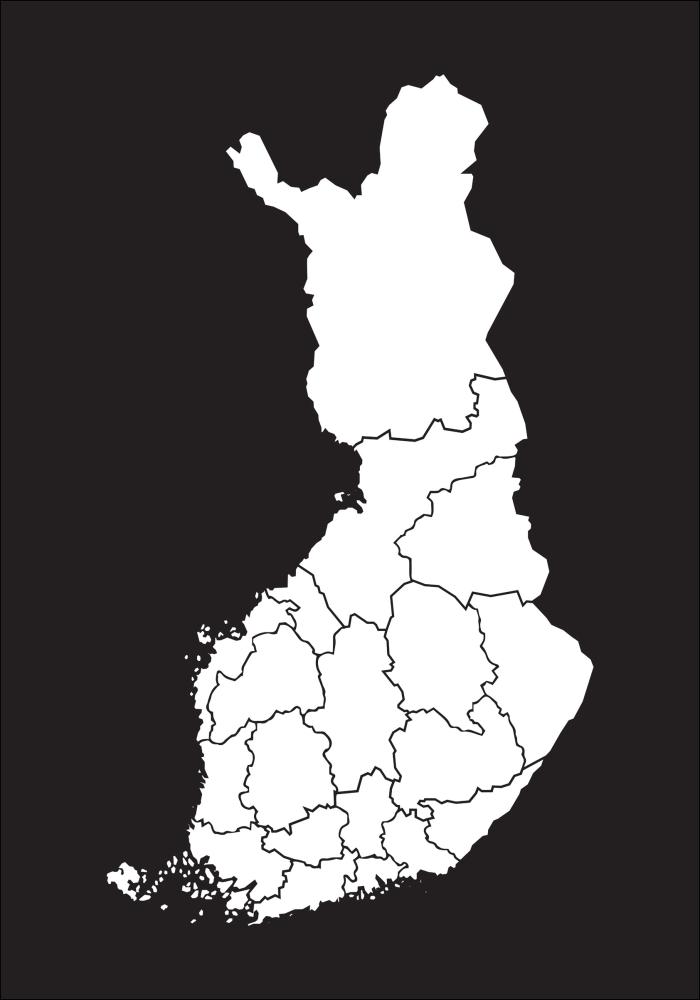 Map - Finland - White