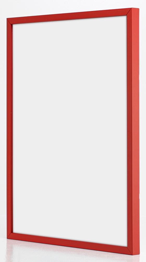 Cadre E-Line Rouge 50x70 cm - Passe-partout Blanc 33x56 cm