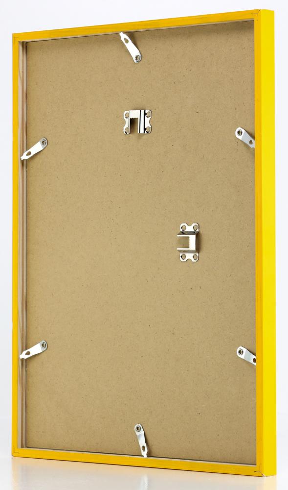 Cadre E-Line Jaune 50x70 cm - Passe-partout Blanc 16x24 pouces