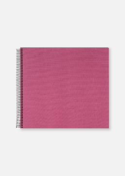 Bella Vista Album spirale Fuchsia - 35x30 cm (40 pages noires / 20 feuilles)