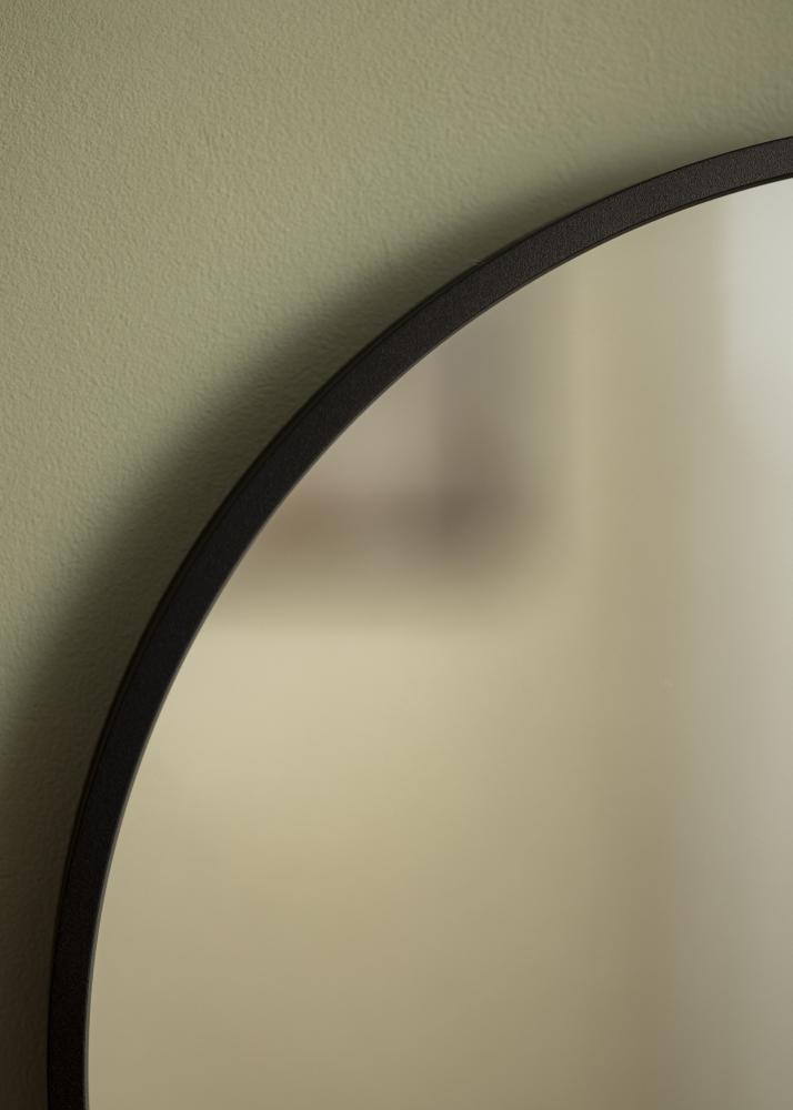 KAILA Round Mirror - Edge Black diamètre 40 cm