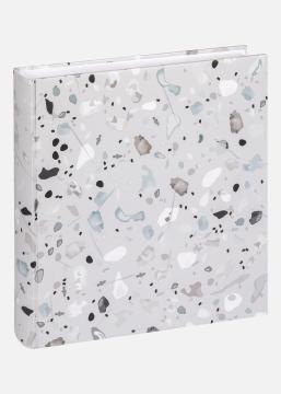 Terrazzo stone Album Gris - 28x29 cm (60 Pages blanches / 30 Feuilles)