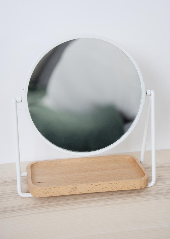 Miroir de table Tray Blanc 17 cm Ø