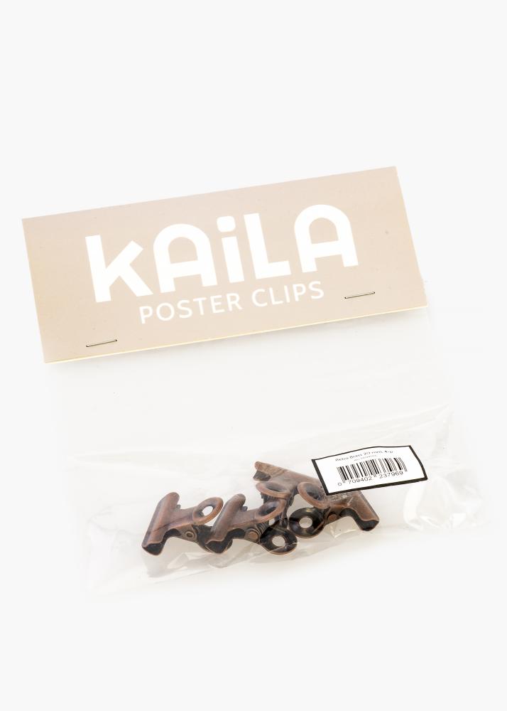 KAILA Poster Clip Retro Brass 20 mm - 4-p