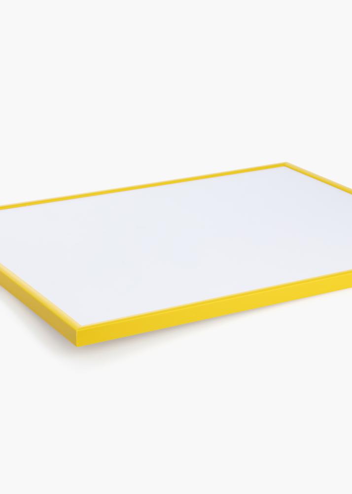 Cadre New Lifestyle Jaune 70x100 cm - Passe-partout Blanc 60x90 cm