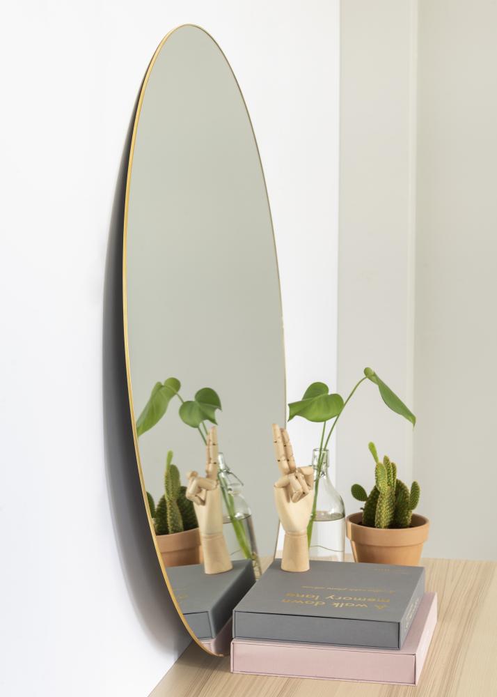 KAILA Round Mirror - Thin Brass diamètre 100 cm