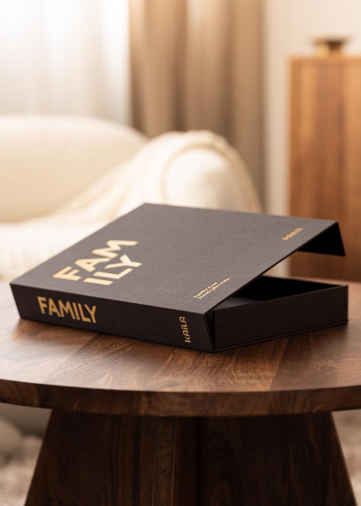 KAILA FAMILY Black - Coffee Table Photo Album (60 Pages Noires)