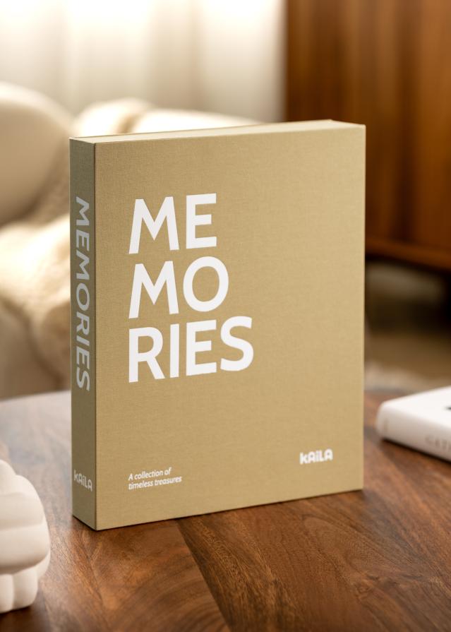 KAILA MEMORIES Vanilla - Coffee Table Photo Album (60 Pages Noires)