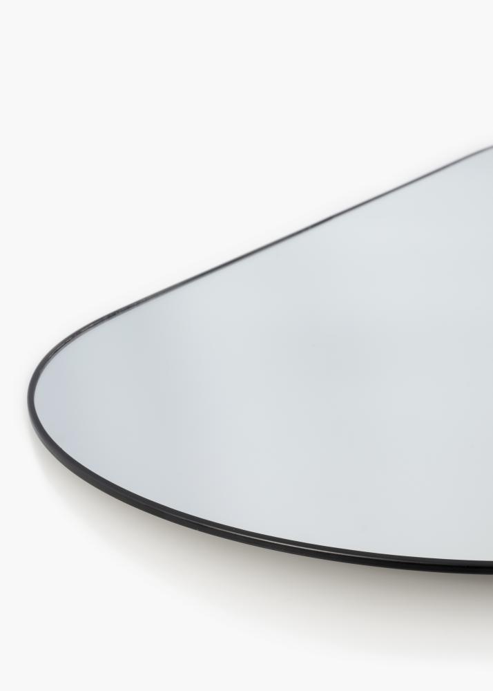 Oval Mirror Jersey - Thin Black 35x80 cm