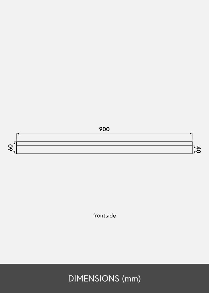 KAILA Étagère pour cadre Bambou 90 cm