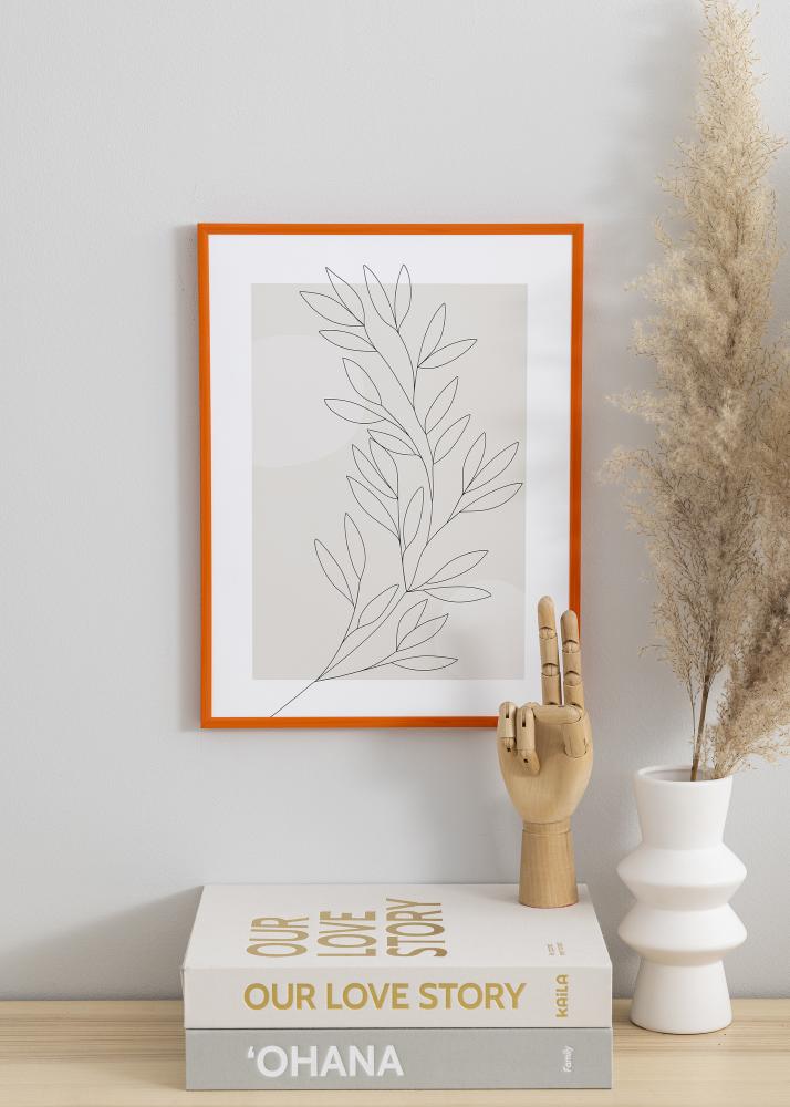 Cadre New Lifestyle Orange 50x70 cm - Passe-partout Blanc 42x59,4 cm