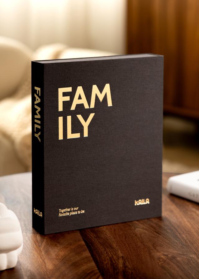 KAILA FAMILY Black - Coffee Table Photo Album (60 Pages Noires)