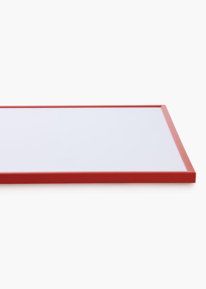 Cadre New Lifestyle Rouge clair 50x70 cm - Passe-partout Blanc 40x60 cm