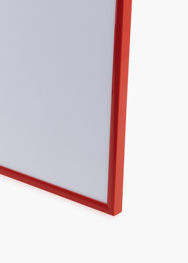 Cadre New Lifestyle Rouge clair 70x100 cm - Passe-partout Blanc 60x90 cm