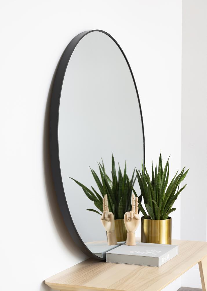 KAILA Miroir rond Edge Black diamètre 110 cm