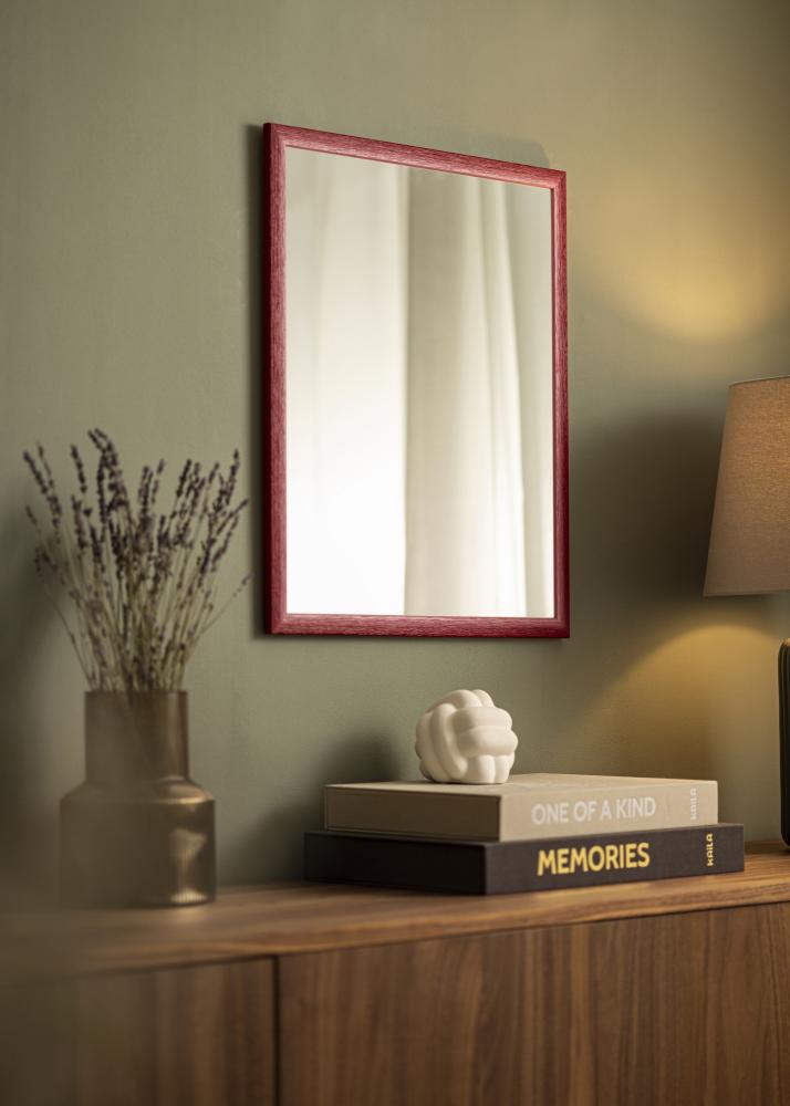 Miroir Cornwall Rouge sombre - Sur mesure