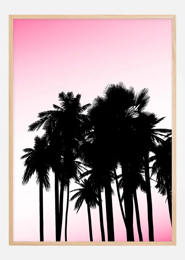 Black palms Poster