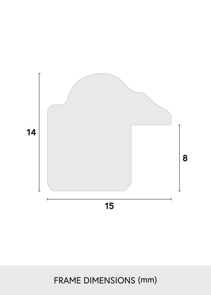 Cadre Horndal Marron 40x60 cm - Passe-partout Blanc 30x50 cm