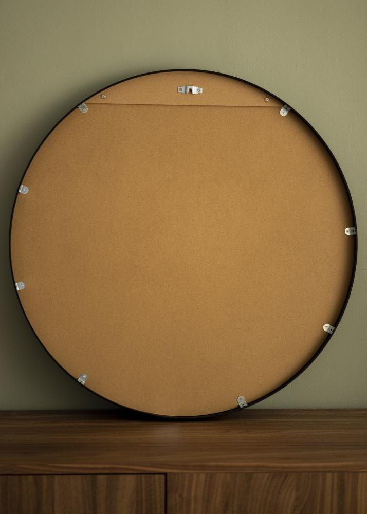 KAILA Miroir rond Edge Black diamètre 70 cm