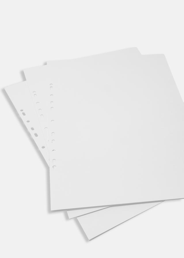 Feuilles d'album Scrapbook A3 - 10 feuilles blanches