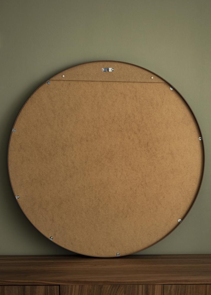 Miroir Modern Noyer diamètre 80 cm