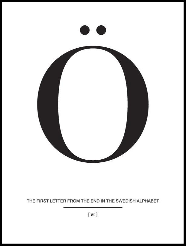 Letter Ö Poster