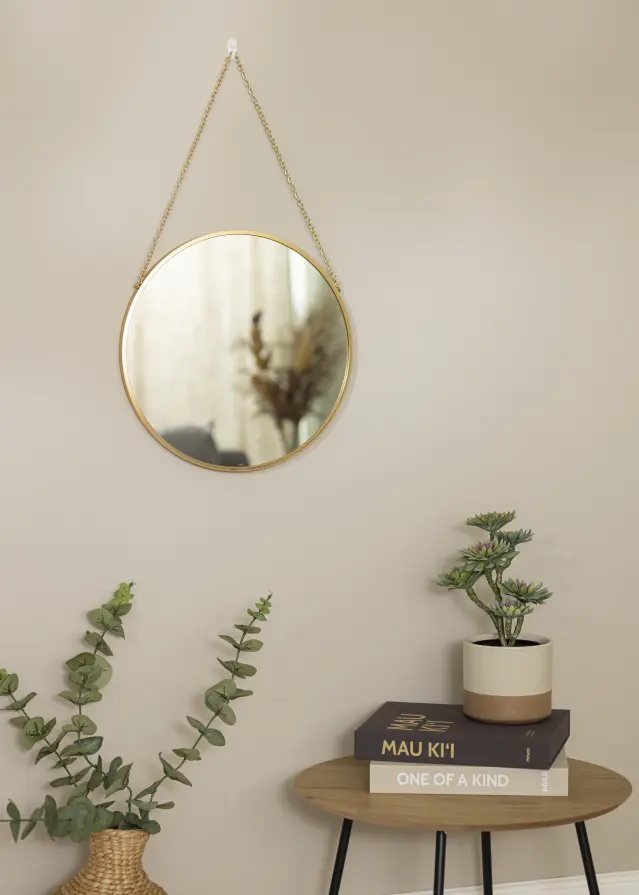 Miroir rond Modern Deep Or 41 cm Ø