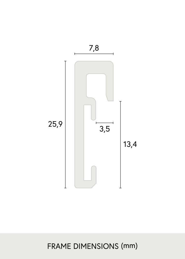 Cadre Nielsen Premium Verre antireflet Brillant Noir 40x50 cm