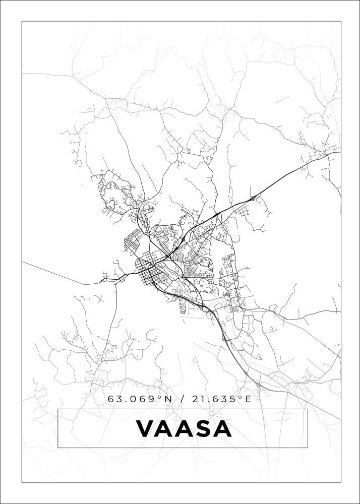 Map - Vaasa - White