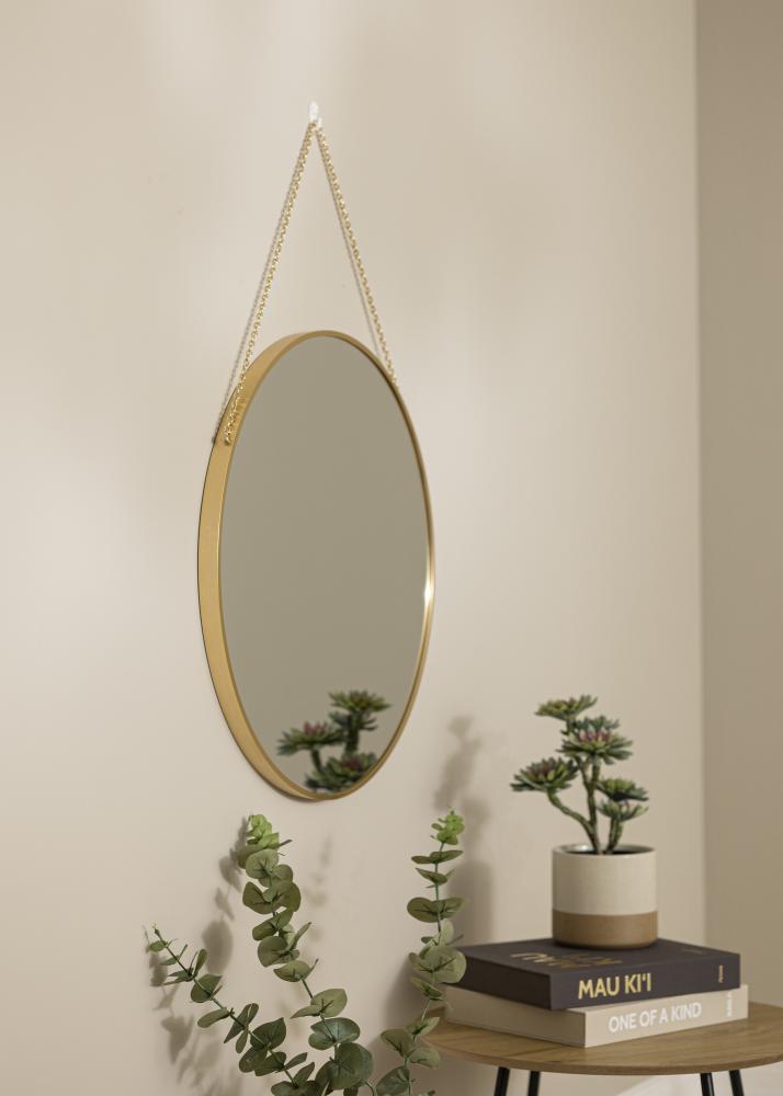 Miroir rond Modern Deep Or 61 cm Ø