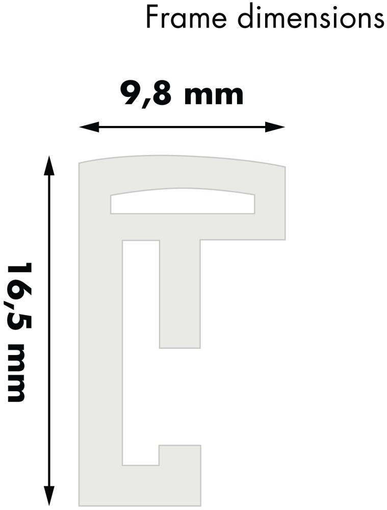 Cadre New Lifestyle Blanc 70x100 cm - Passe-partout Blanc 60x90 cm