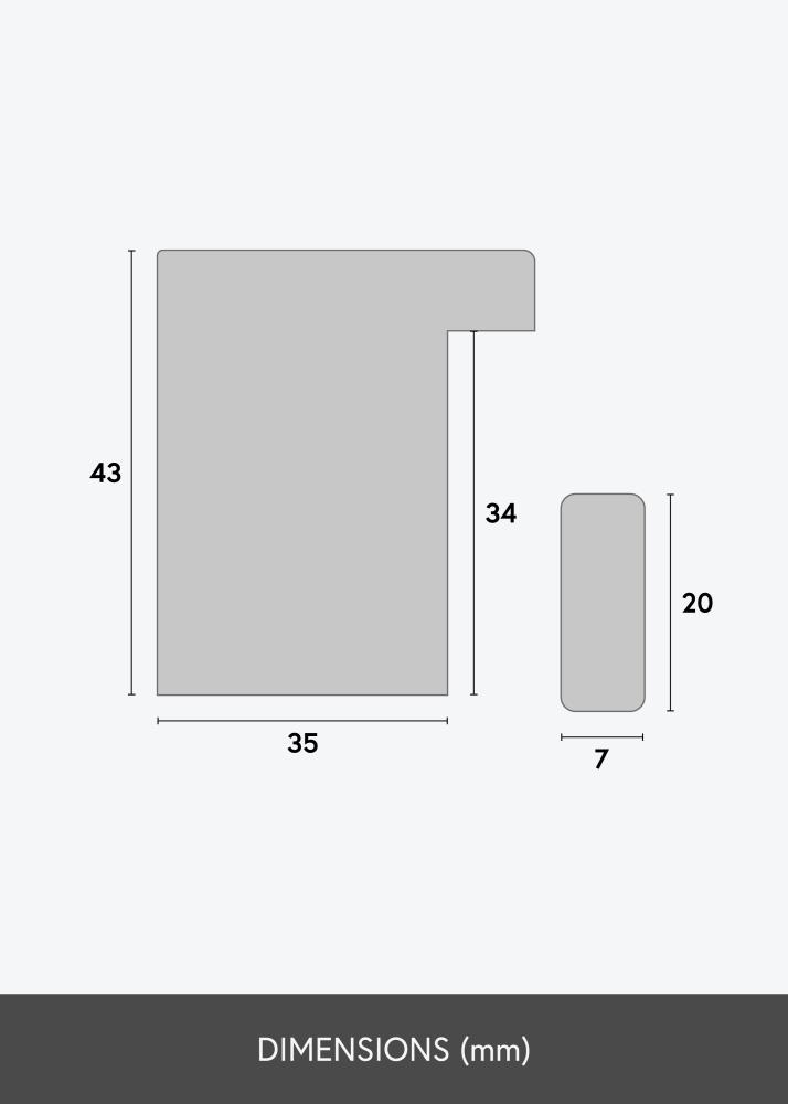 Miroir Boxholm Blanc - Propres mesures