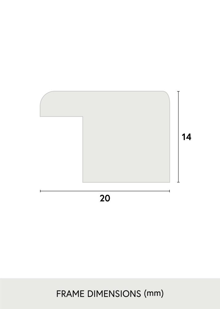 Cadre Stilren Argent 40x60 cm - Passe-partout Blanc 30x50 cm