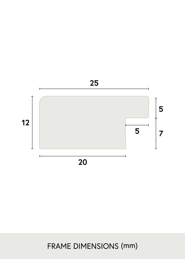 Cadre Trendline Verre acrylique Blanc 30x60 cm