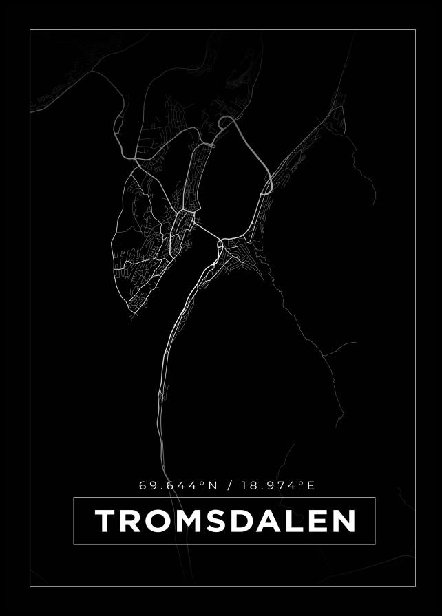 Map - Tromsdalen - Black