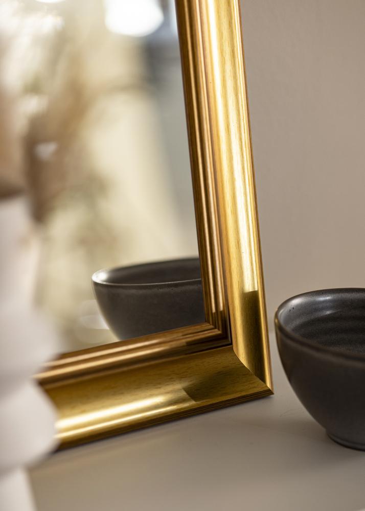 Miroir Hampshire Or - Sur mesure