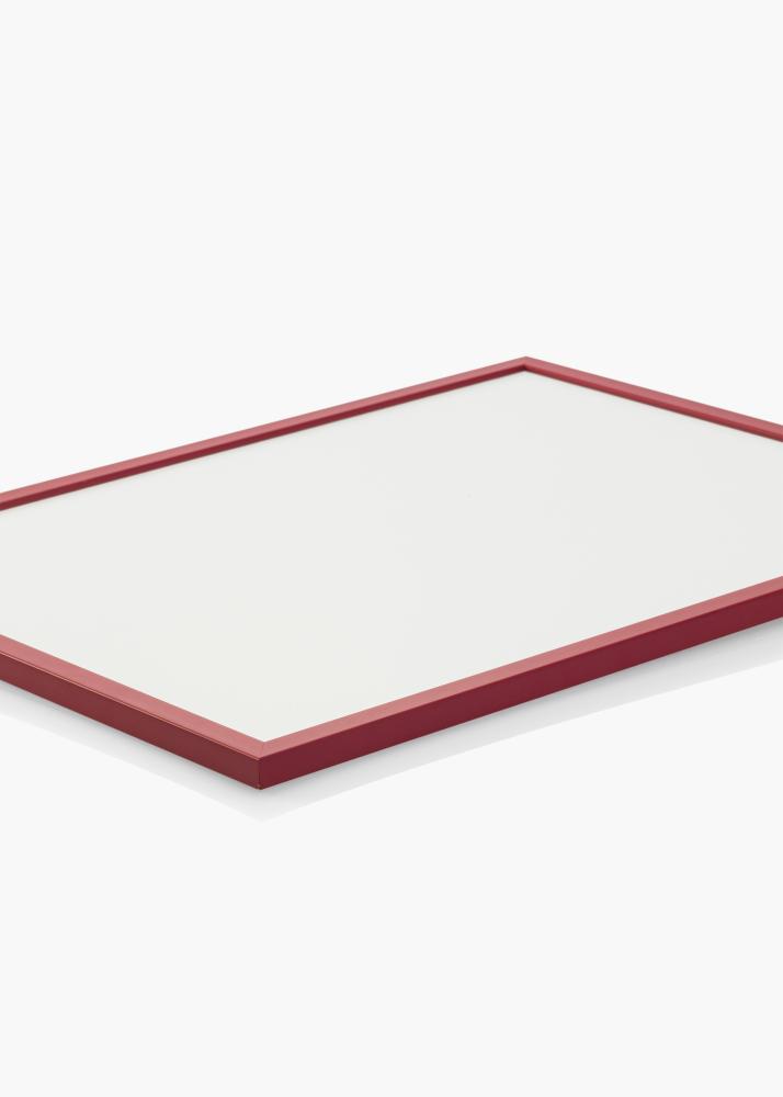 Cadre Edsbyn Rouge 13x18 cm - Passe-partout Blanc 9x12 cm