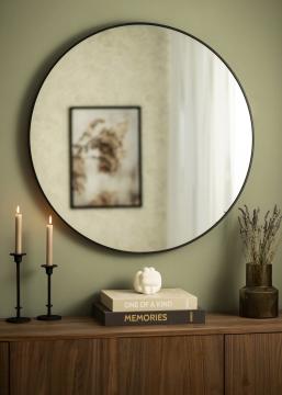 KAILA Miroir rond Edge Black diamètre 90 cm