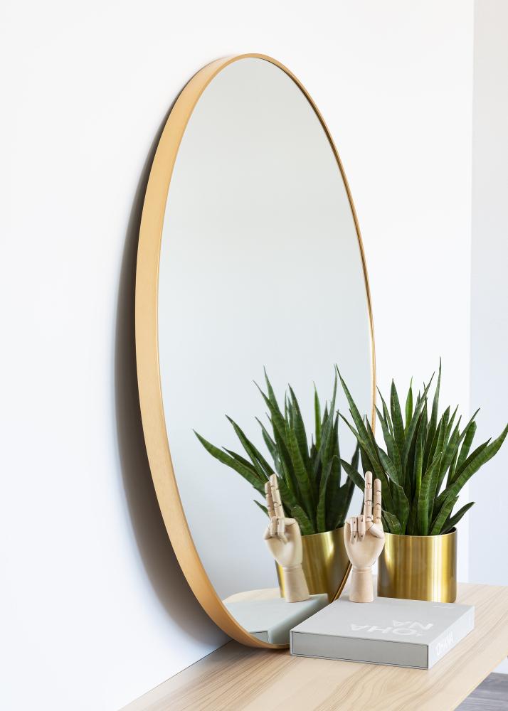 KAILA Miroir rond Edge Gold diamètre 110 cm