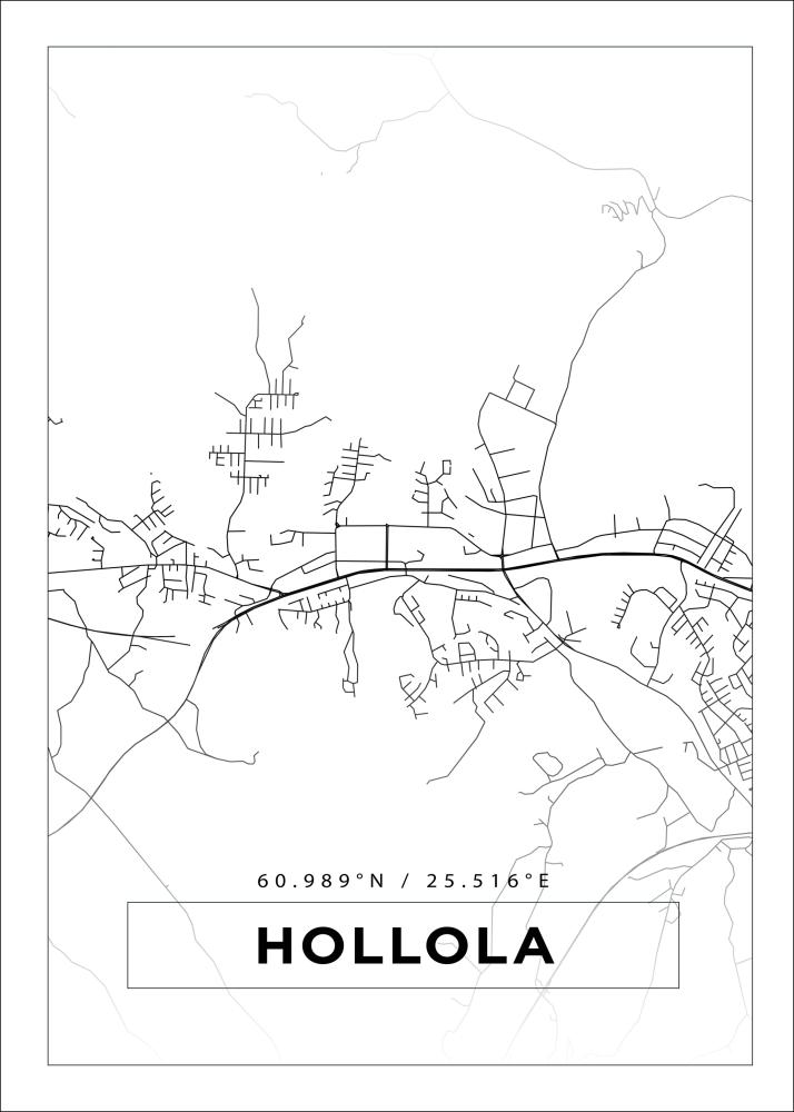 Map - Hollola - White