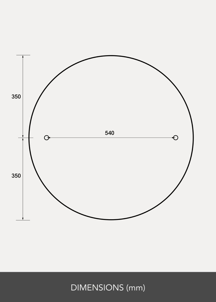 Miroir Clarity 70 cm Ø