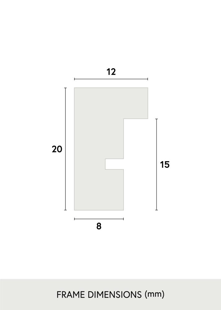 Cadre E-Line Vert 50x70 cm - Passe-partout Blanc 16x24 pouces